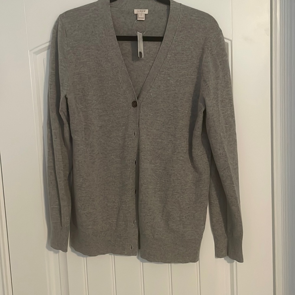 NWT! JCrew Women’s Button Gray Cardigan - size M